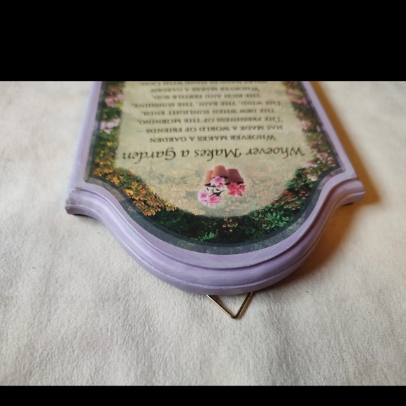 Simple Treasures Plaque, NWT, Inspirational, Purple, Garden, Poetry - Picture 8 of 12